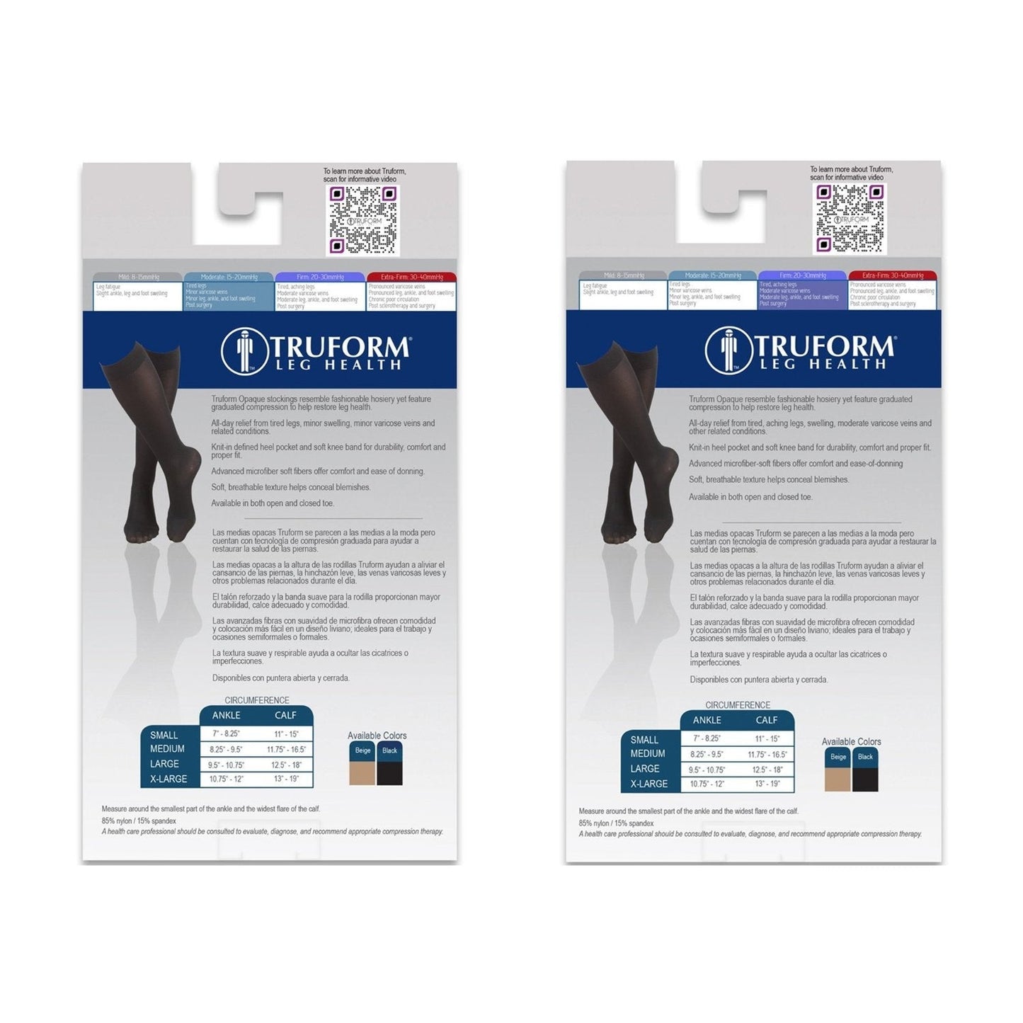 Ladies' Opaque Knee High Closed Toe / 0363 / 20-30 mmHg