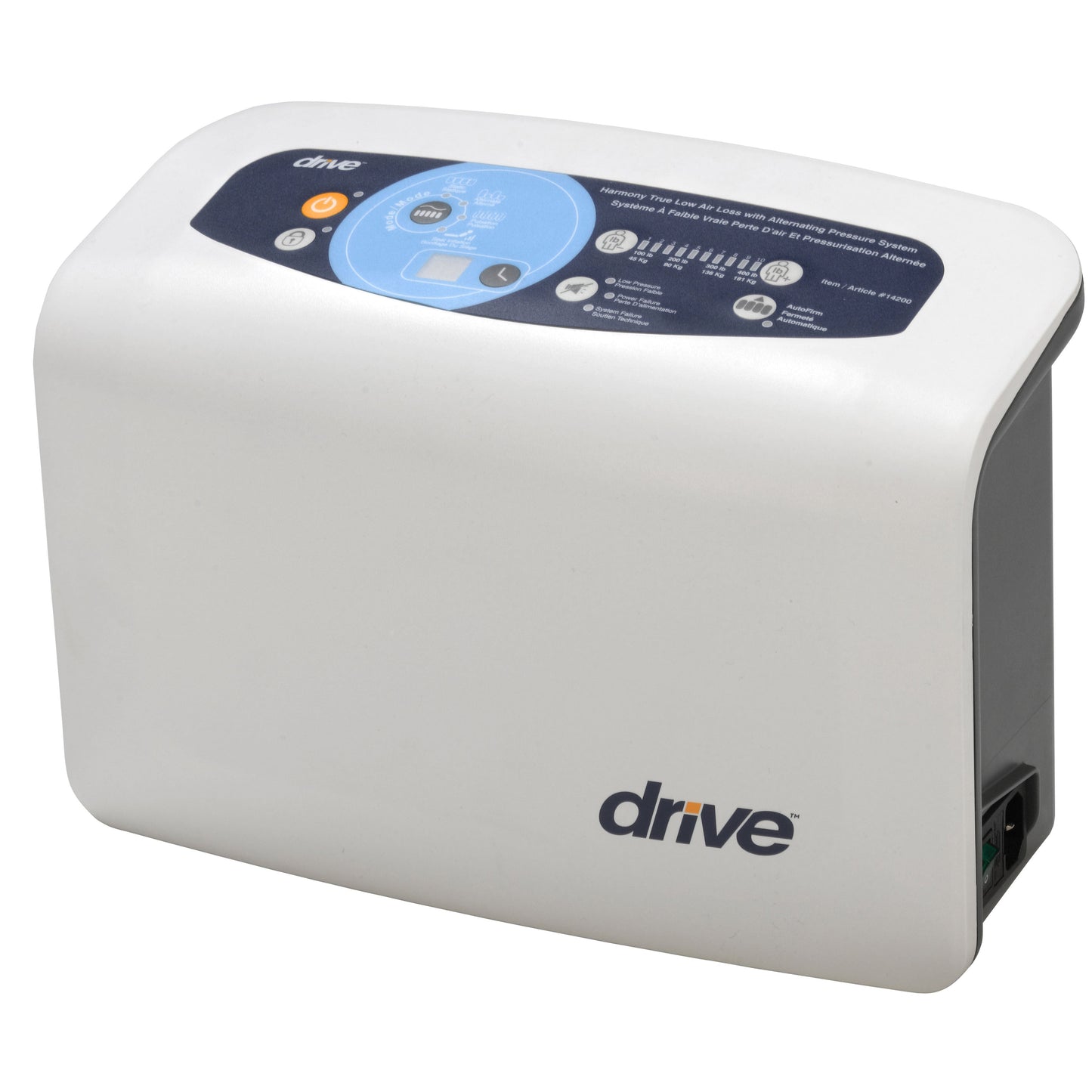 True Low Air Loss Tri-Therapy Mattress Replacement – Drive Medical Harmony, 400 lb, 1300 LPM
