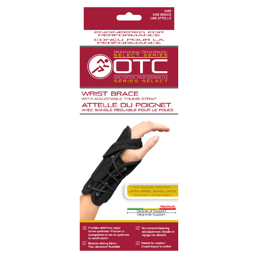2365 / WRIST BRACE WITH ADJUSTABLE THUMB STRAP