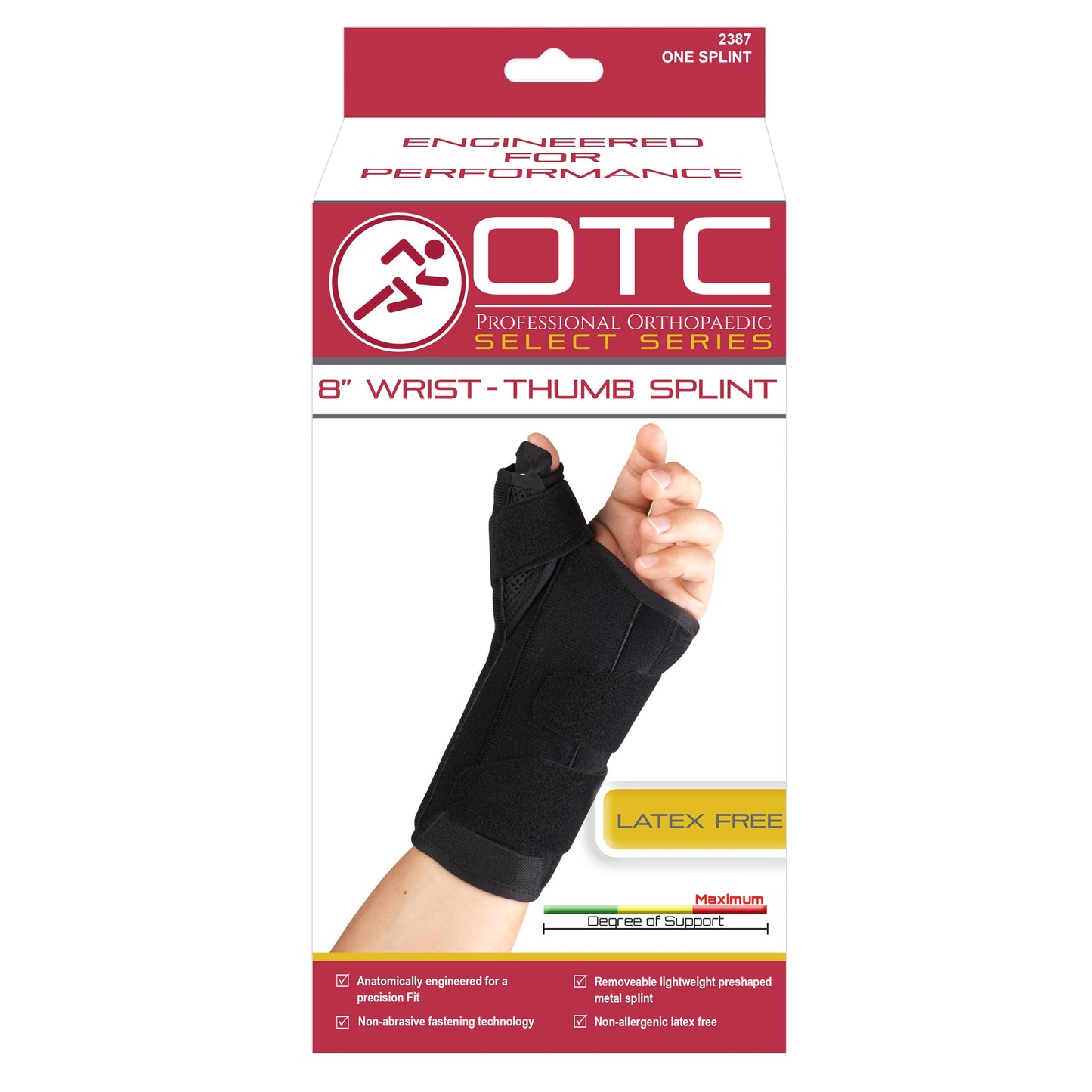 2387 / SELECT SERIES 8" WRIST-THUMB SPLINT