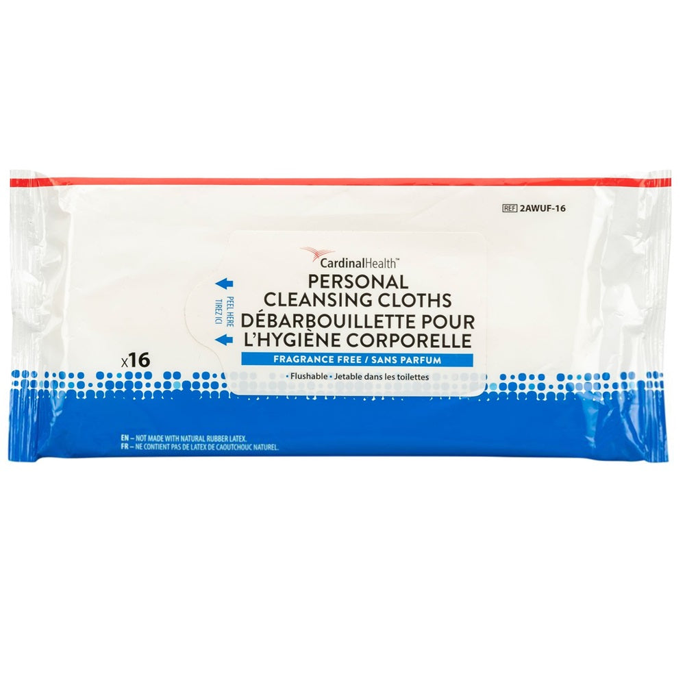 Personal Cleansing Wipes – Cardinal Health 8"x12"