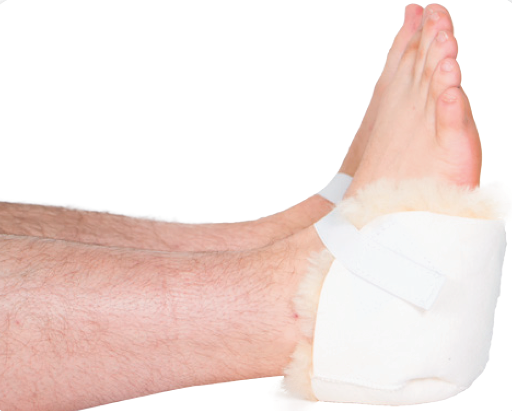 Sheepskin Heel Protectors – Pressure Relief & Bed Sore Prevention for Bed Rest