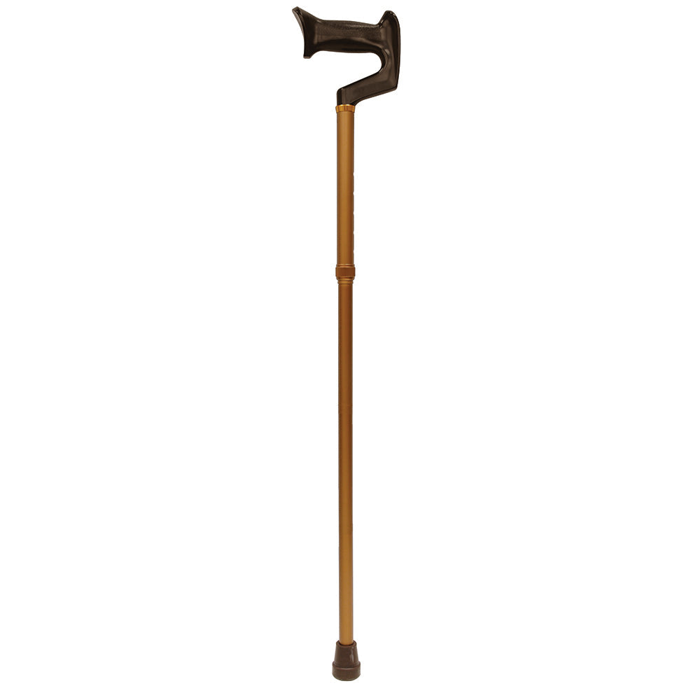 BIOS Living Orthopedic Cane with Angled Ergonomic Grip and One-Button Height Adjustment