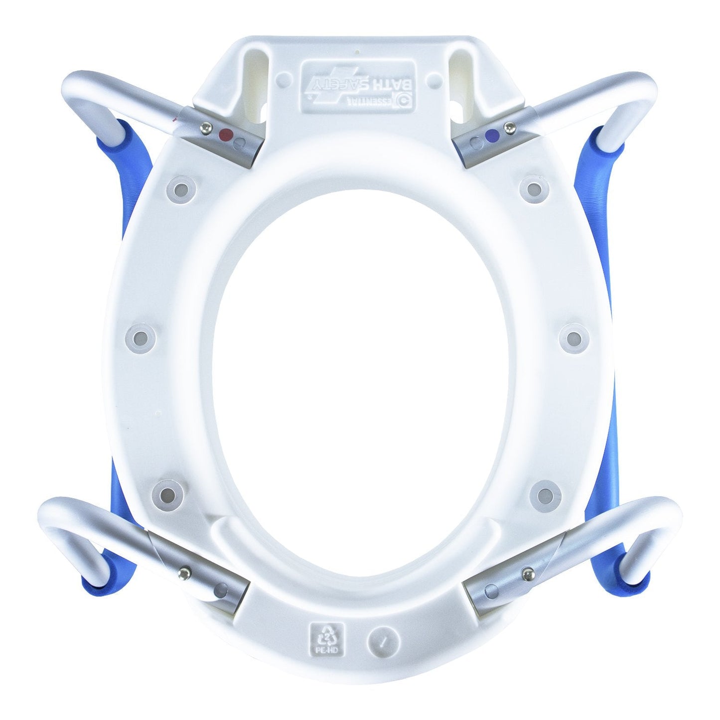 PCP 4" Raised Toilet Seat Riser with Removable Arms – Standard