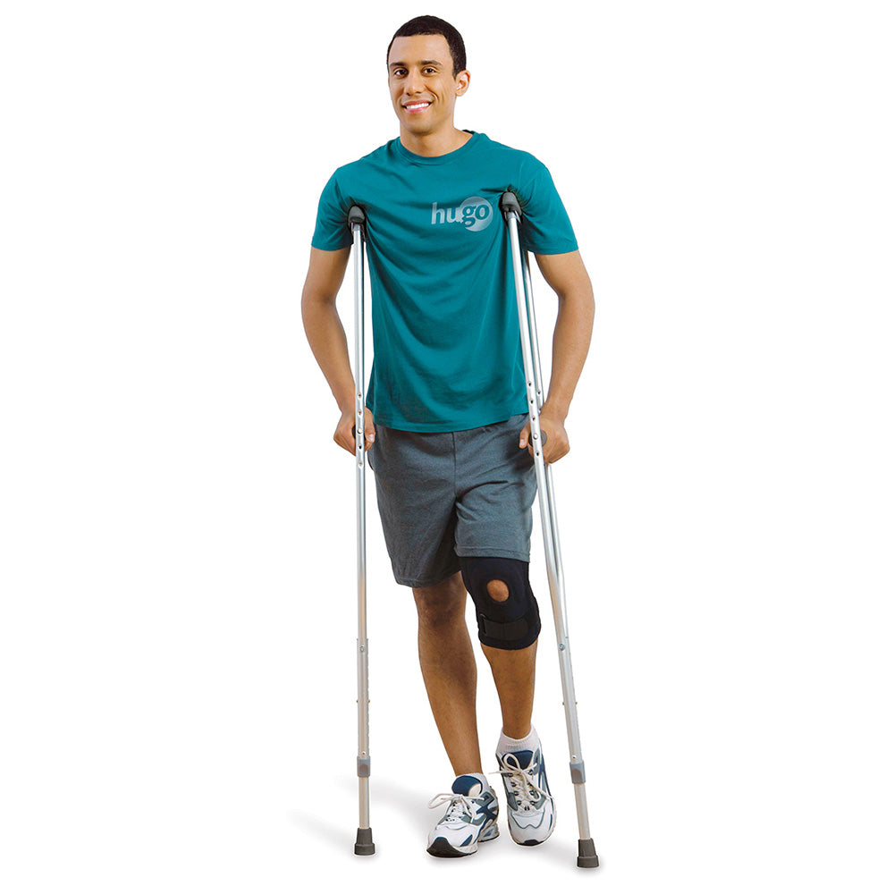 Hugo Lightweight Adjustable Aluminum Crutches – Youth