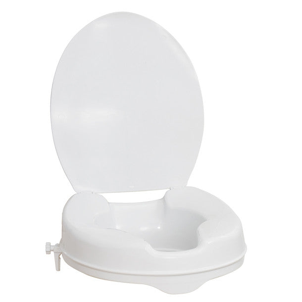 Raised Toilet Seat with Lid, 2"