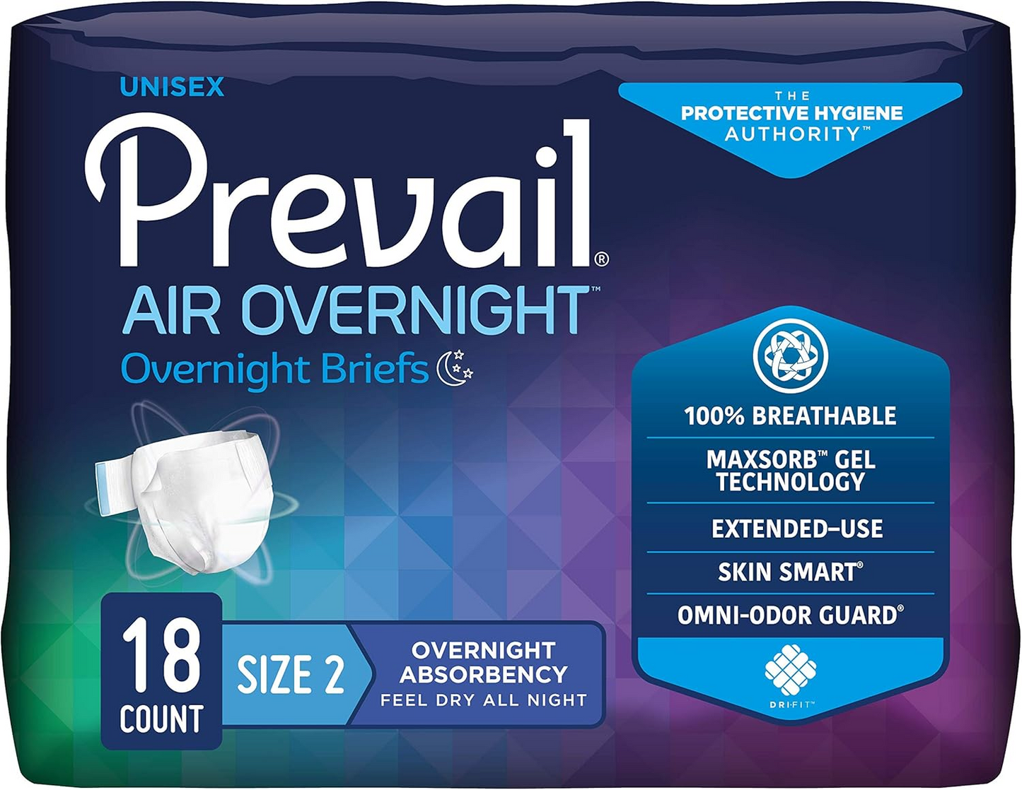 Prevail Air Overnight Stretchable Briefs