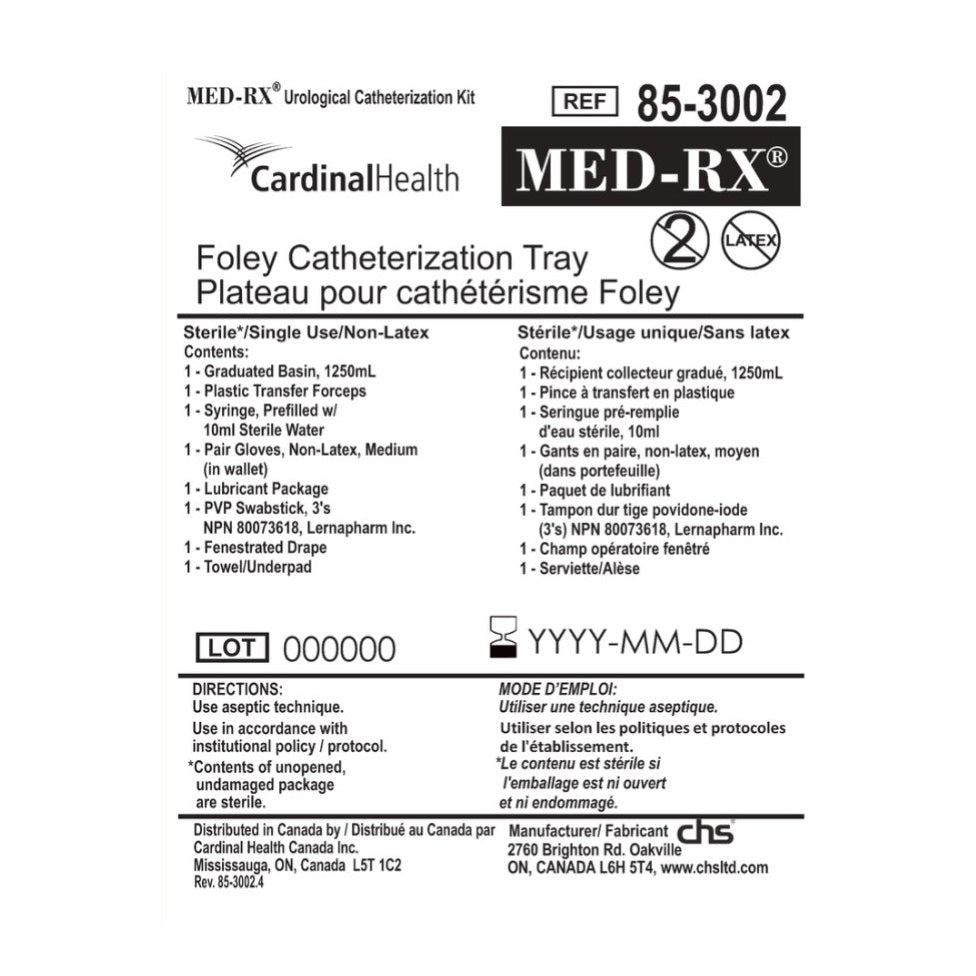 Med-Rx® Foley Catheterization Tray – Complete Sterile Kit
