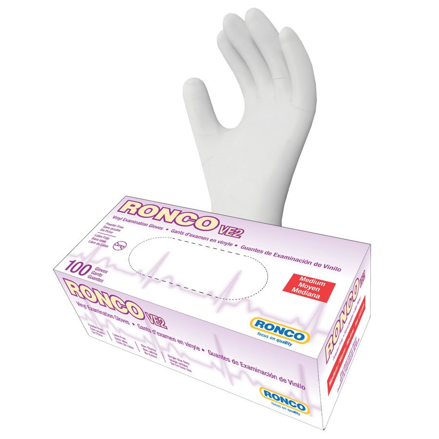 Vinyl Examination Gloves, Powder Free