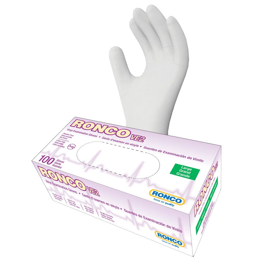 Vinyl Examination Gloves, Powder Free