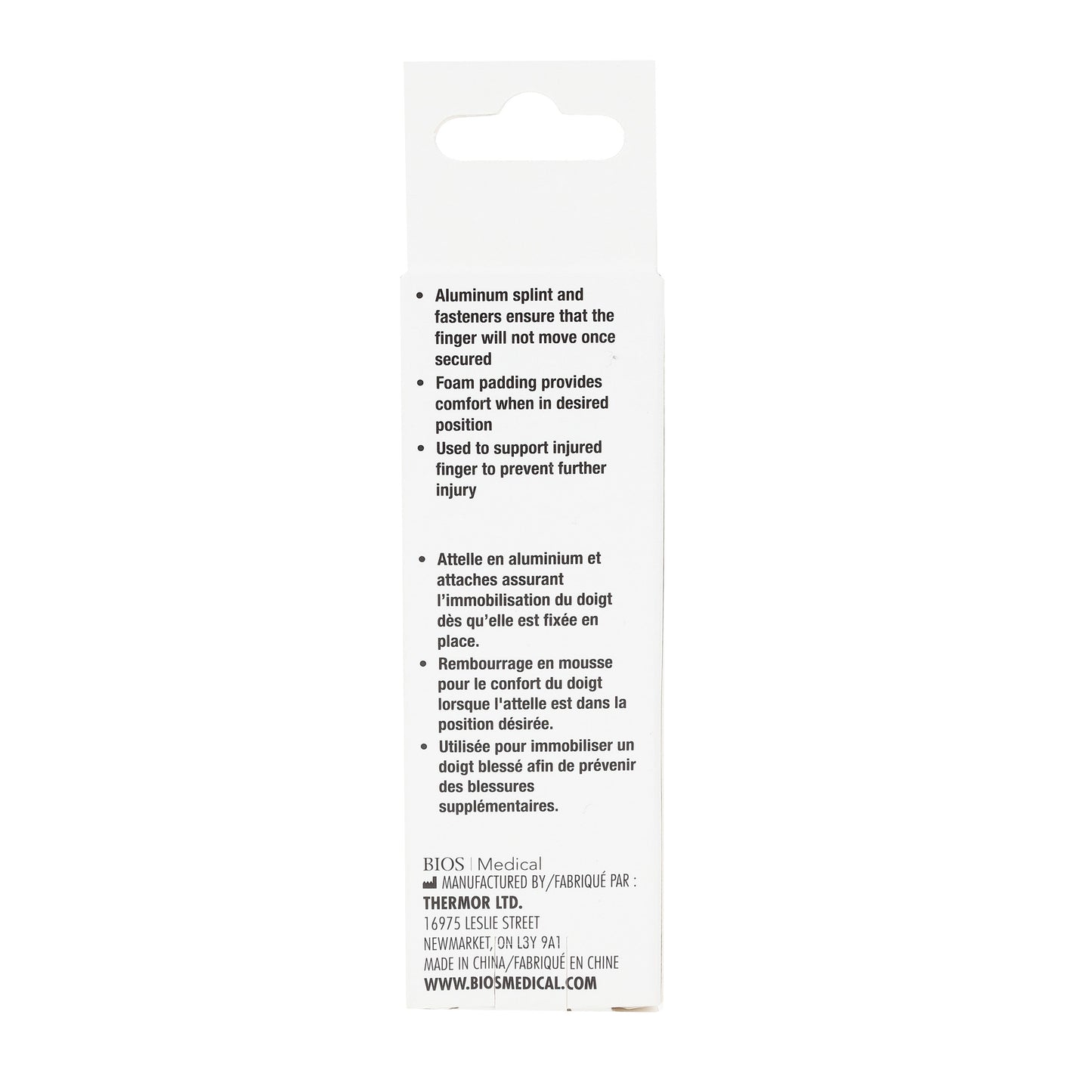 Large 2 Sided Finger Splint