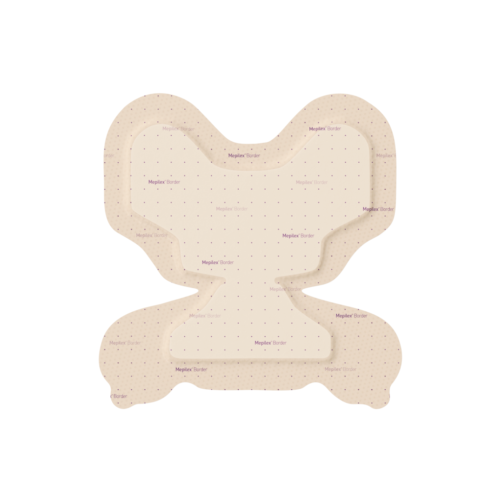 Mepilex Border Heel Foam Dressing – 22 cm x 23 cm