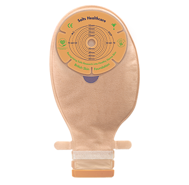 Salts Confidence Natural Advance One-Piece Closed Colostomy Pouch, Cut-to-Fit