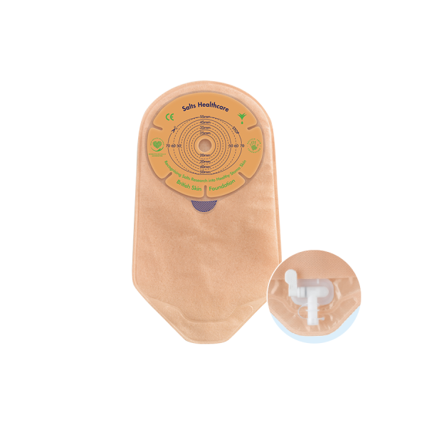 Salts Confidence Natural Advance 1-Piece Urostomy Pouch, Cut-to-Fit