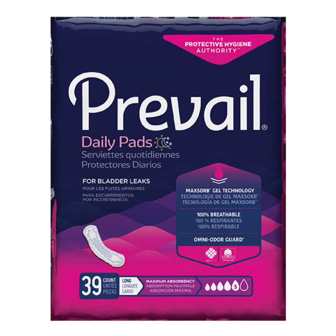Prevail Bladder Control Pads Long - Maximum