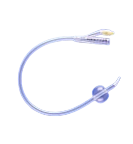 Rusch 100% Silicone Coudé Tip 2-Way Foley Catheter – 5cc Balloon, Latex-Free