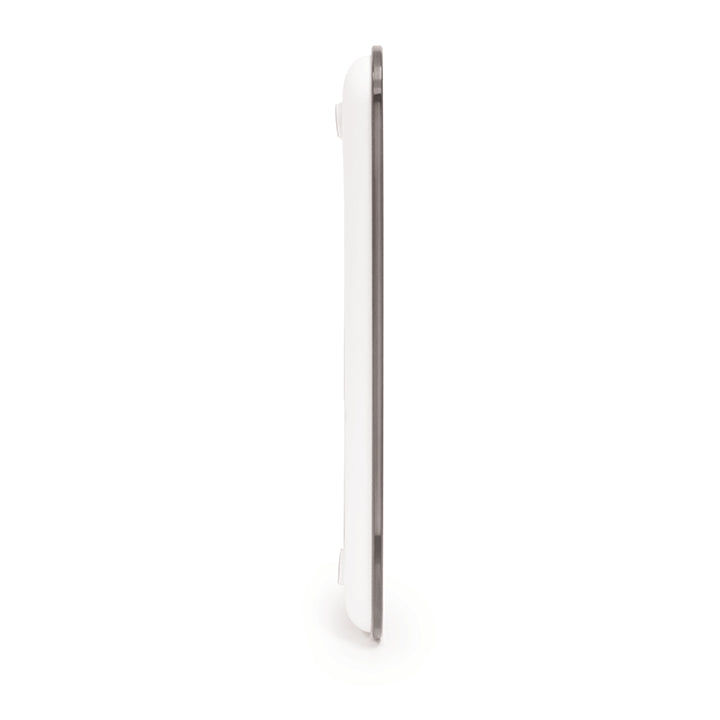 BIOS Living Silver Metallic Digital Bathroom Scale with Backlit Display