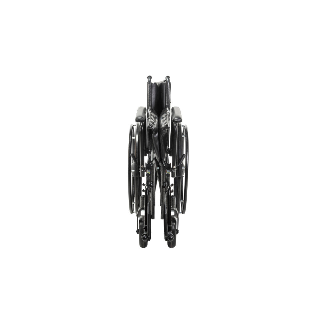 Drive Medical Sentra EC Heavy Duty Wheelchair – Detachable Full Arms, Elevating Leg Rests, 22" Seat, 450 lb