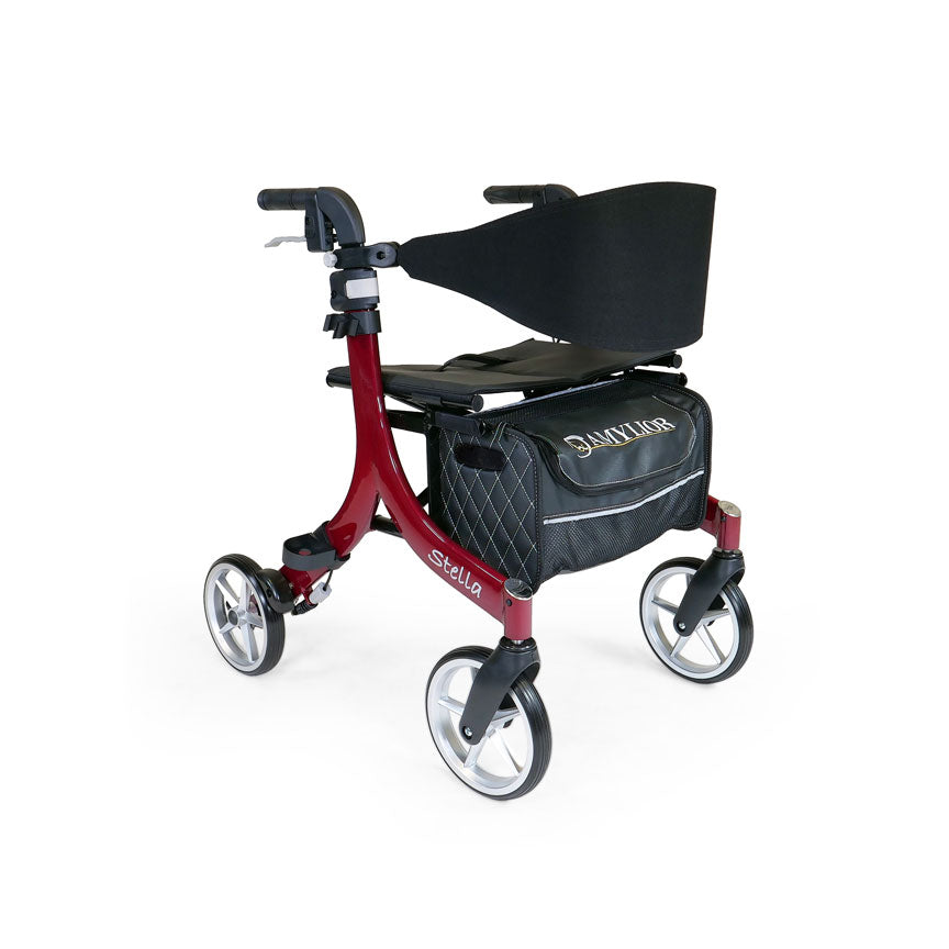 Stella Rollator – Lightweight Aluminum, 300 lb Capacity, 3 Seat Heights