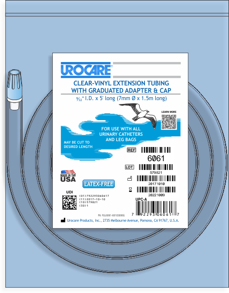 Clear-Vinyl Urinary Extension Tube – Flexible Drainage Connector