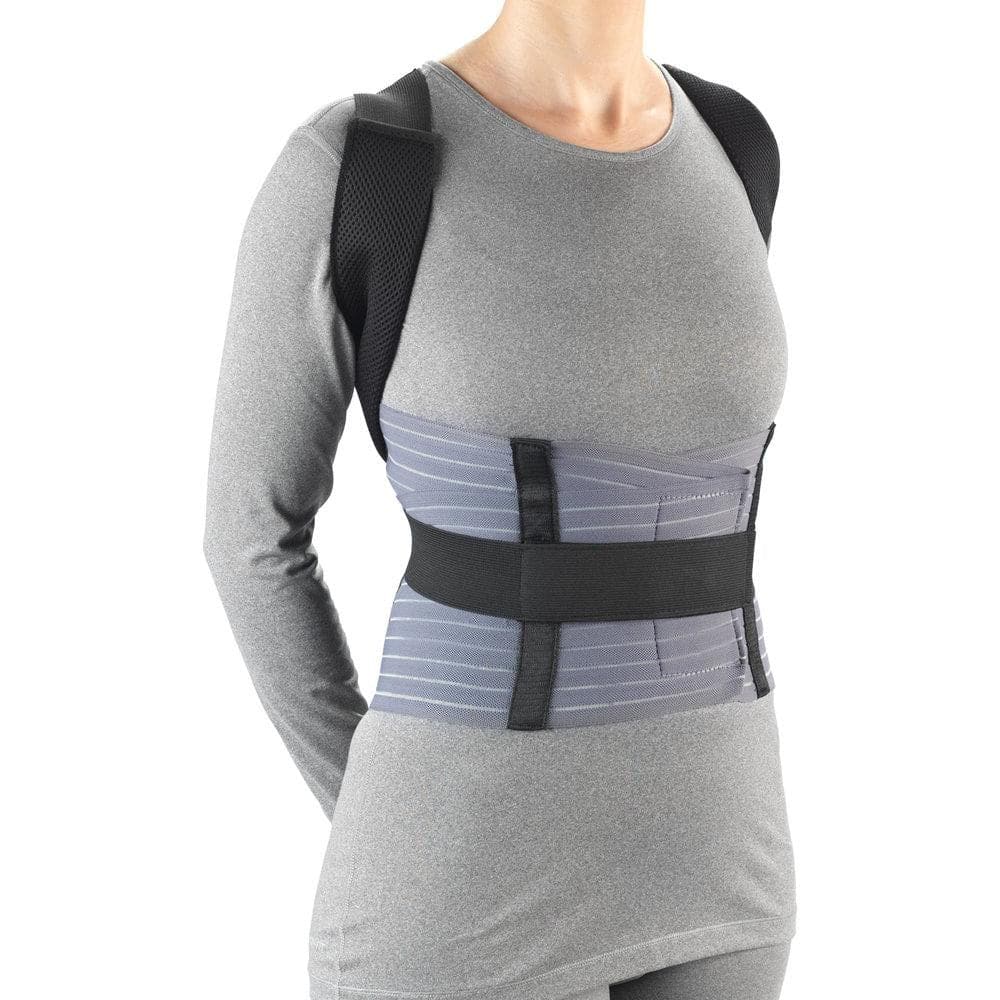 Airway Surgical OTC Comfort Posture Brace With Rigid Stays Black