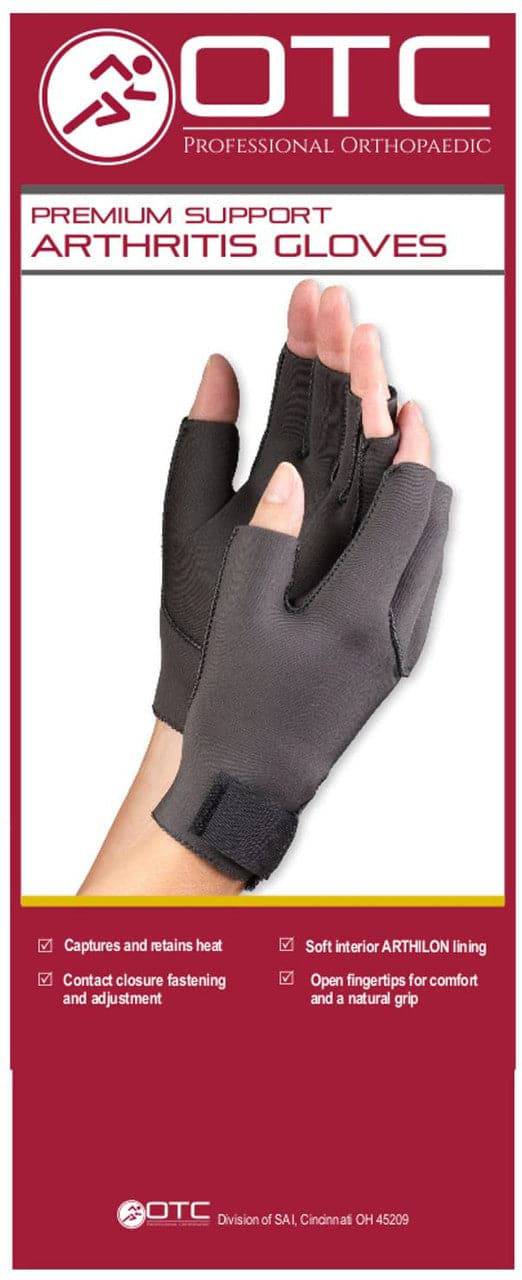 Airway Surgical OTC Neoprene Arthritic Gloves Unisex - Black (pair)