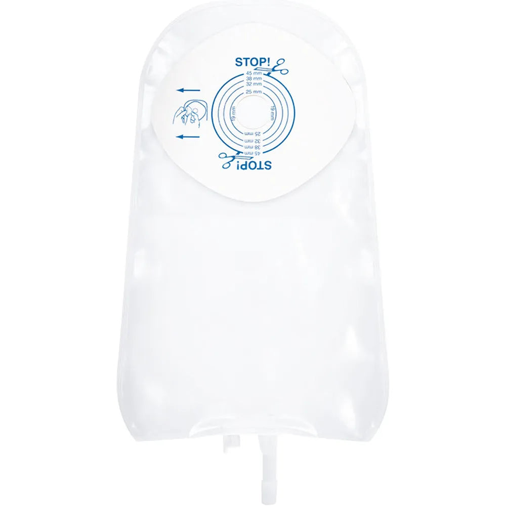 ConvaTec Active Life 1-Piece Urostomy Pouch with Bendable Tap, Cut-to-Fit