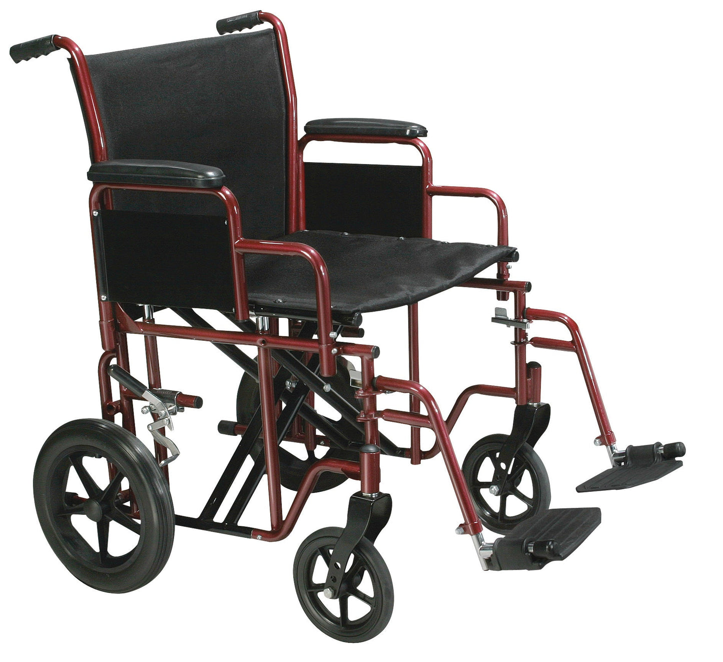 Drive Medical Bariatric Heavy Duty Transport Chair with Swing Away Footrest 20"