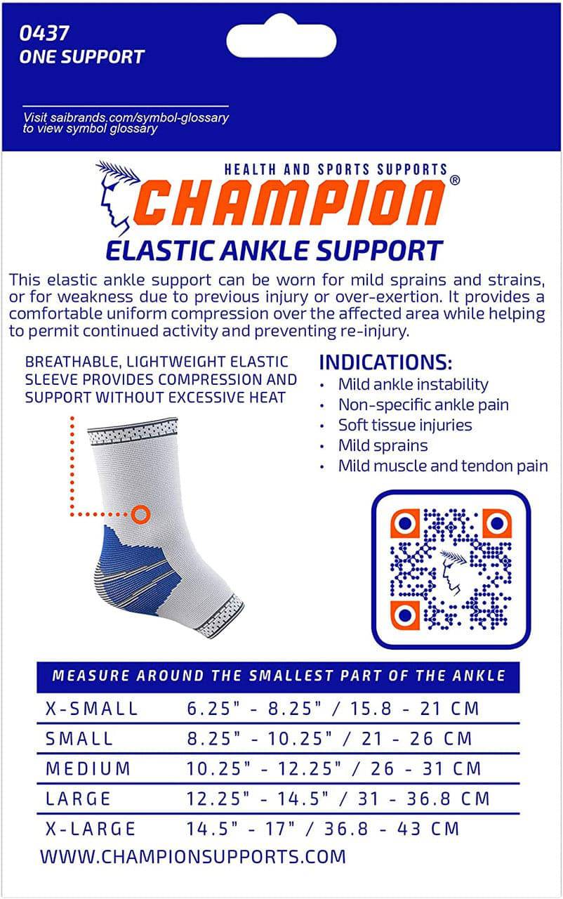 Champion Elastic Ankle Support Grey
