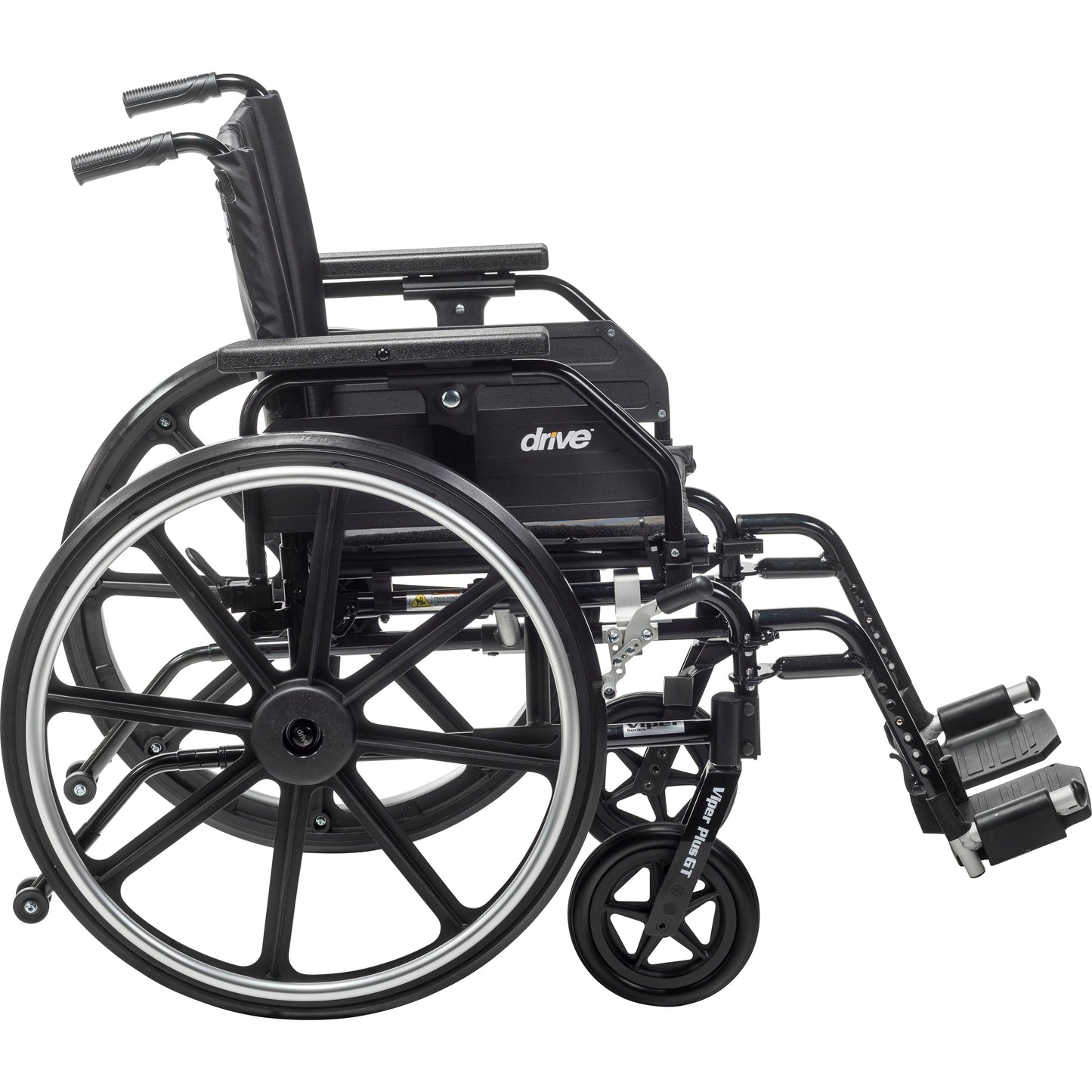 Drive Medical Viper Plus GT Wheelchair with Universal Armrests, Swing-Away Footrests, 20" Seat