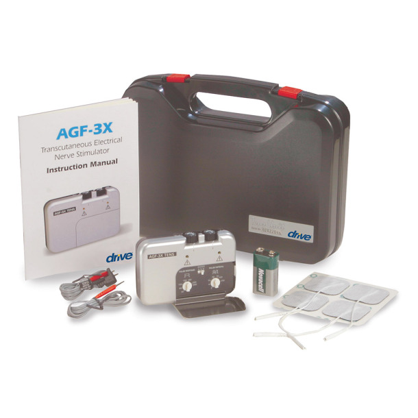 Drive Medical Deluxe Dual Channel TENS, Horizontal Design