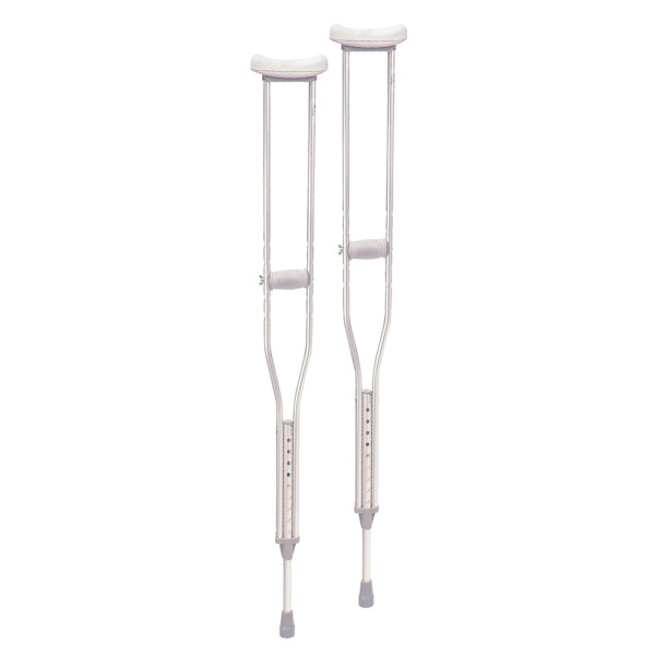 Drive Medical Walking Crutches with Underarm Pad and Handgrip, Tall Adult, 1 Pair