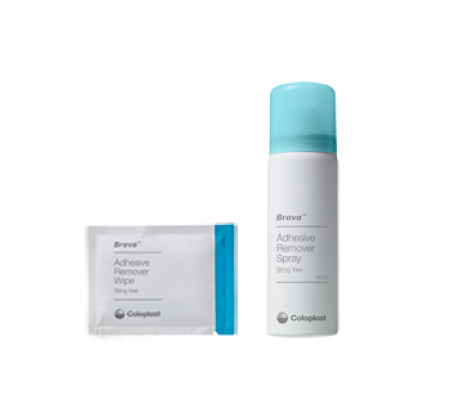 Coloplast Brava Adhesive Remover Spray/Wipe – Sting-Free, Gentle
