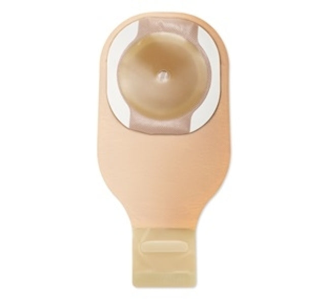 Hollister Premier One-Piece Flat CeraPlus Lock 'n Roll Drainable Ostomy Pouch, Pre-Cut