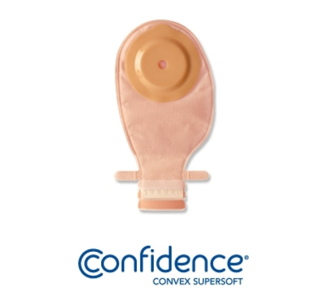 Salts Confidence Convex Supersoft One-Piece Closed Colostomy Pouch, Pre-Cut