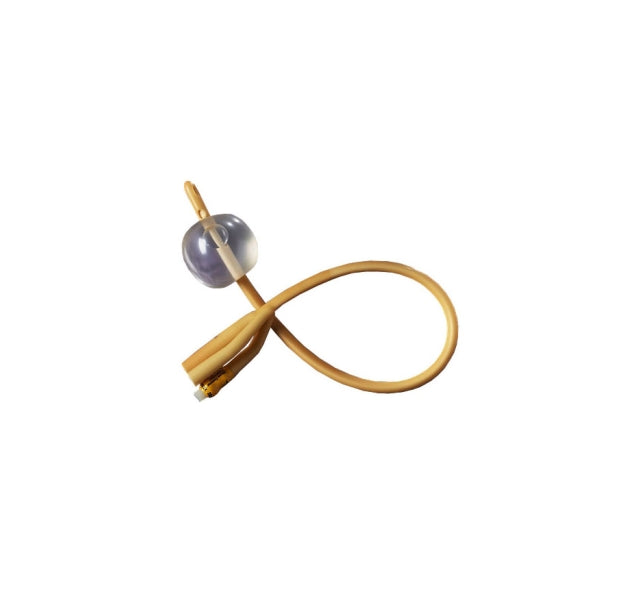 Rusch Gold Silicone-Coated Latex 3-Way Foley Catheter – 30cc Balloon