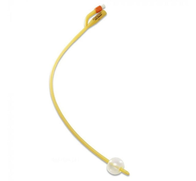 Foley Silicone-Coated Latex 2-Way Indwelling Catheter – 5cc Balloon