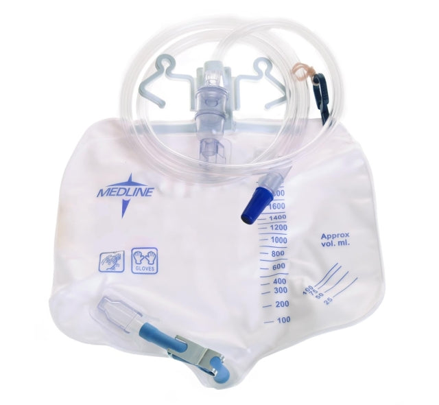 Medline Urinary Drainage Bag With Slide-Tap