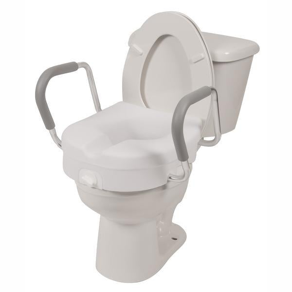 PCP 5" Molded Raised Toilet Seat with Removable Arms
