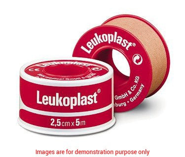 Leukoplast Sleek Zinc Oxide Plastic Waterproof Tape 2.5Cm X 3M