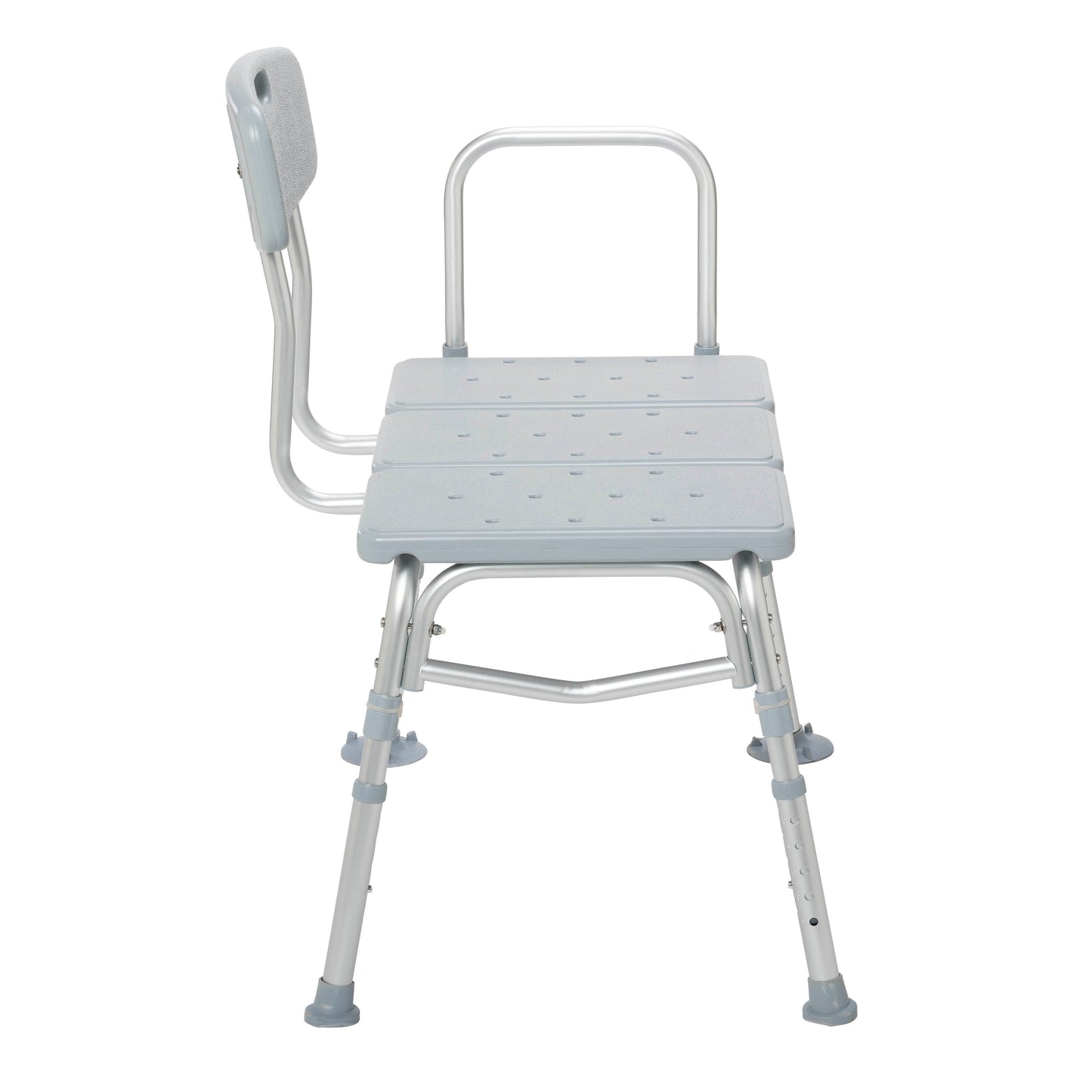 Drive Medical Plastic Tub Transfer Bench with Adjustable Backrest