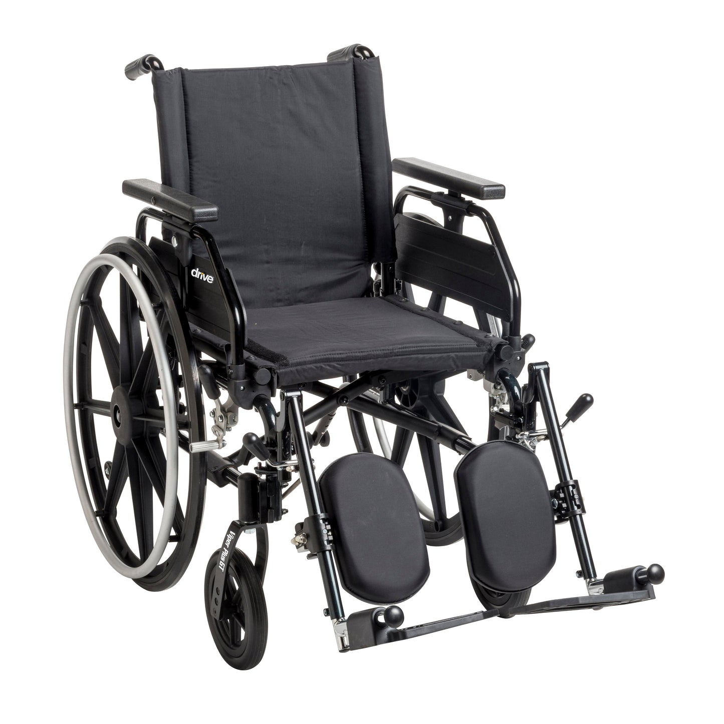 Drive Medical Viper Plus GT Wheelchair with Universal Armrests, Elevating Legrests, 16" Seat