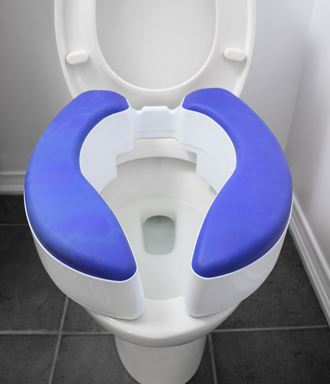 Mobb 4” Universal Adjustable Raised Toilet Seat: MHADJRTS