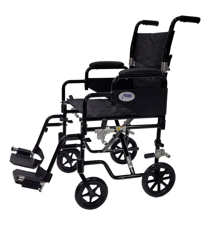 Mobb 18" Aluminum Wheelchair/Lightweight Transport Chair Duo