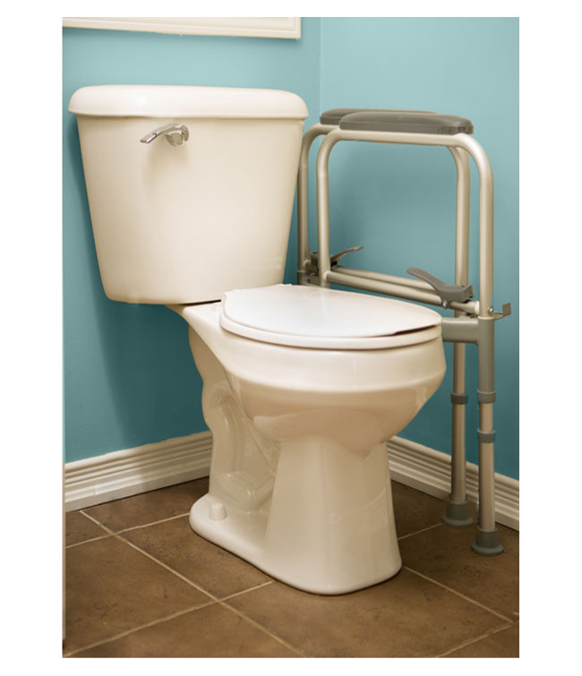 Folding Toilet Safety Frame – MOBB, Lightweight, Universal Fit, 300 lb Capacity
