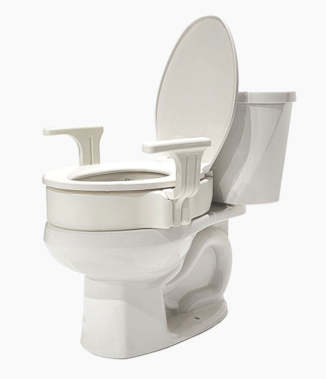 MOBB 4" Elongated Raised Toilet Seat with Handles – Elongated
