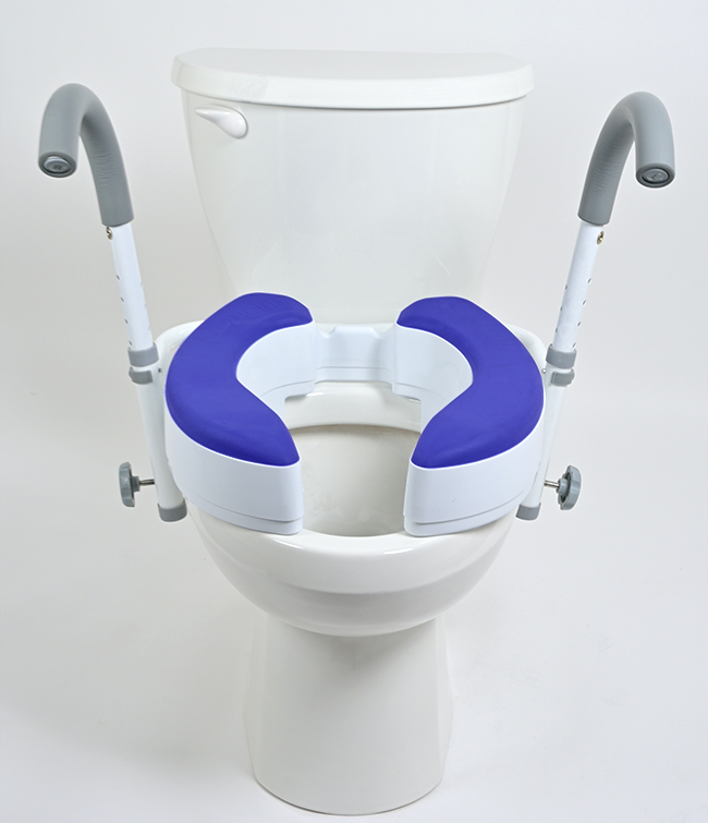 Mobb 4” Universal Adjustable Raised Toilet Seat: MHADJRTS
