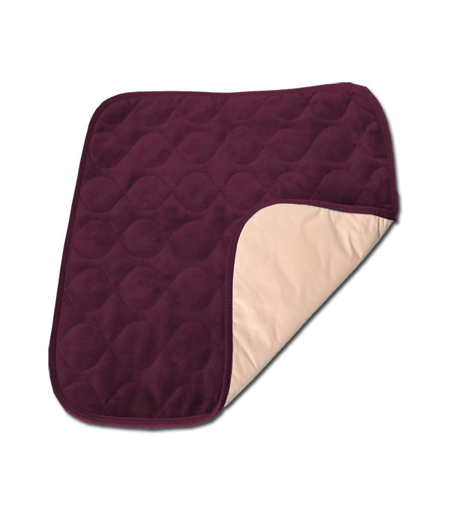 MOBB Velvet Chair Protector Pad – Burgundy, 20" x 20", Waterproof & Washable