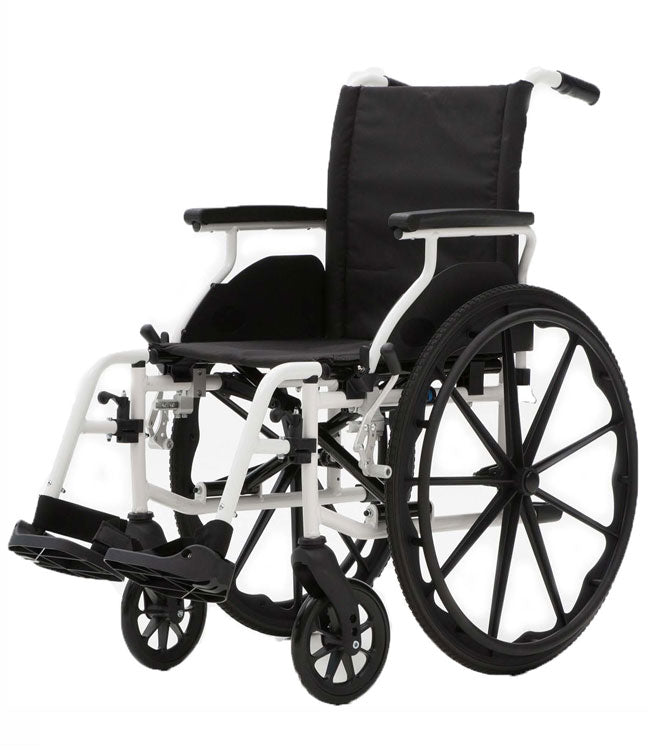 Mobb Lightweight Aluminum Wheelchair – Adjustable Seat Height, Flip-Up Desk Arms, 300 lb