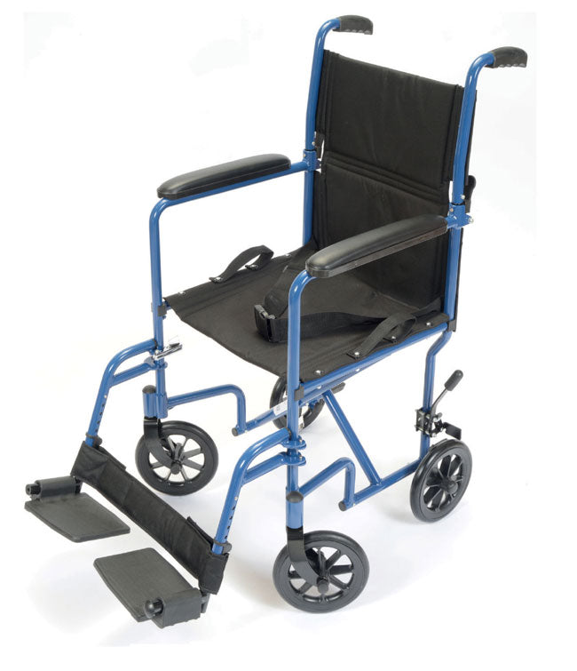 Mobb Transport Chair – 19" Seat, Fold-Down Back, 300 lb